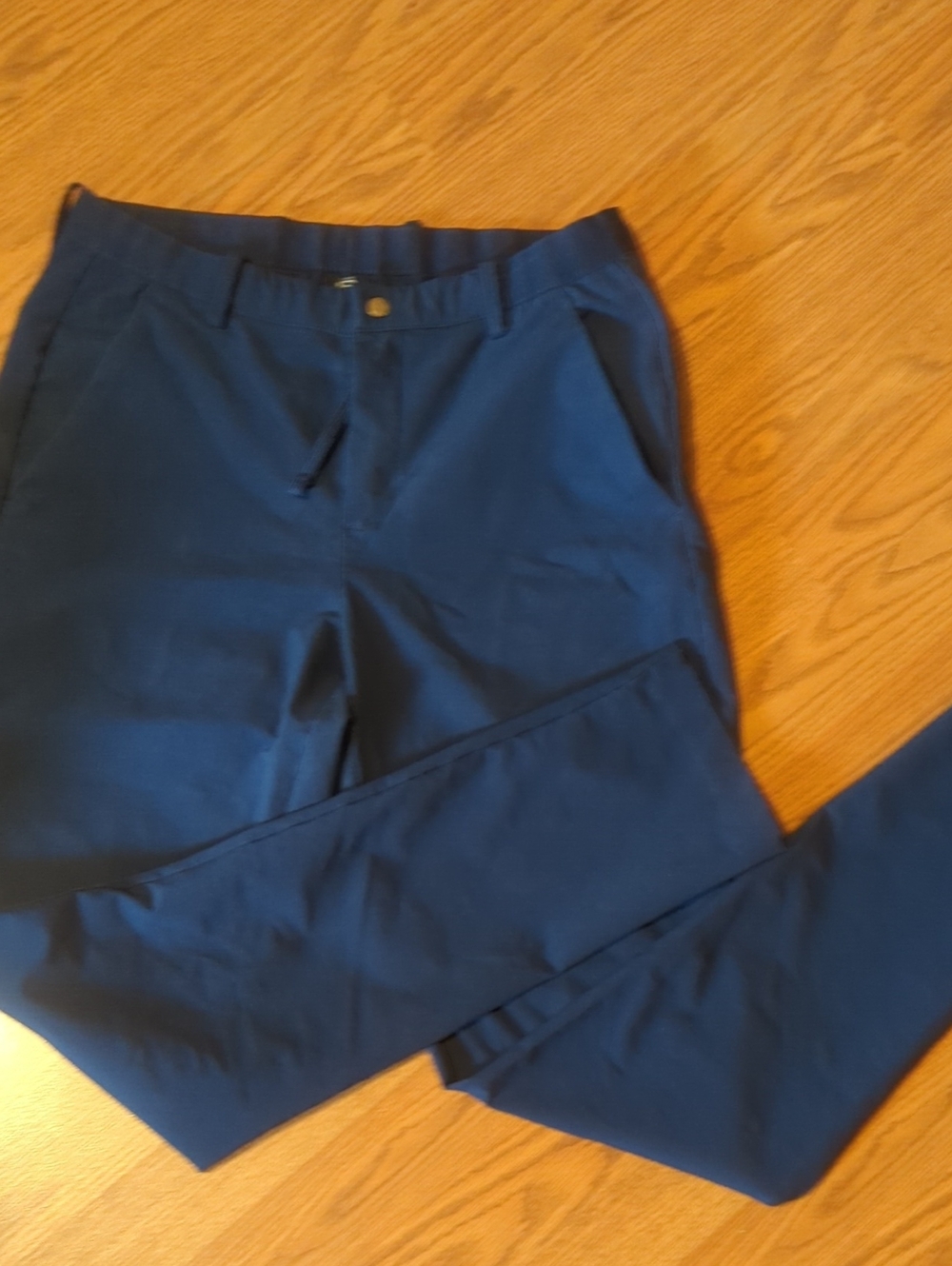 Layer 8 Men's Deep Blue Stretch Chinos